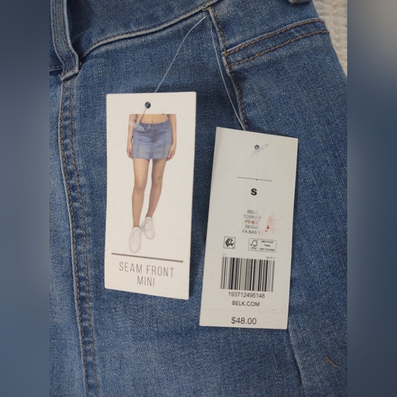 Denim Mini Skirt - Picture 2 of 7